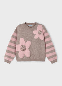 Maglione Intarsi Pellicciotto Noce Vigor