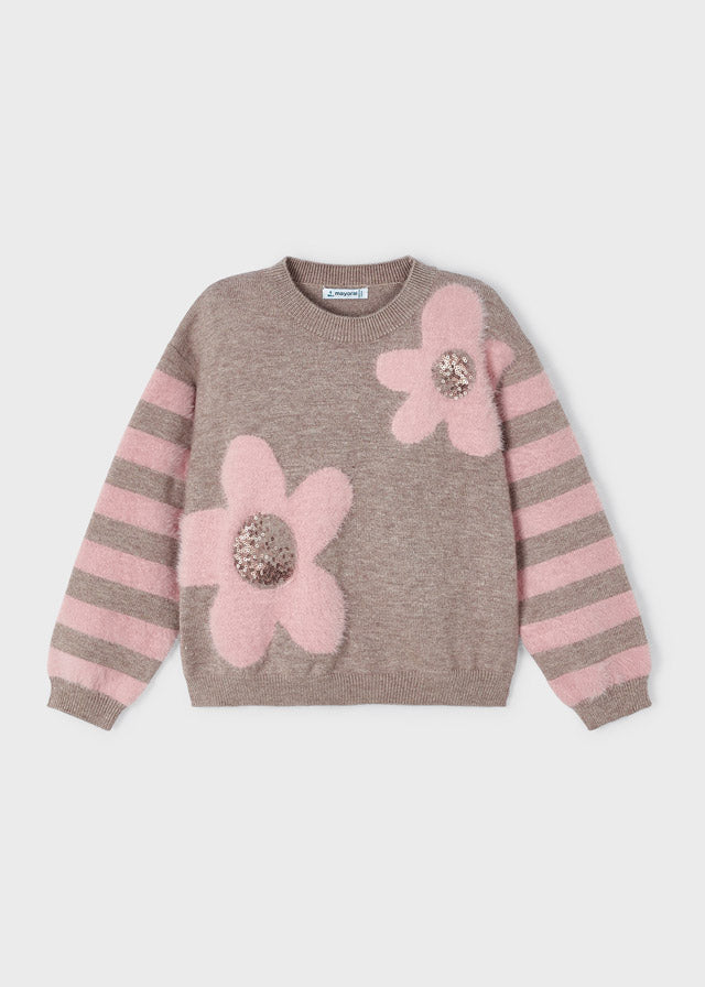 Maglione Intarsi Pellicciotto Noce Vigor