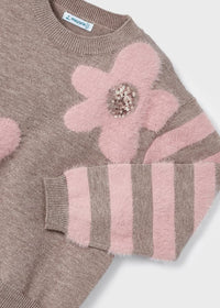 Maglione Intarsi Pellicciotto Noce Vigor