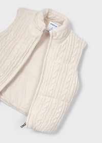 Gilet Tricot Beige