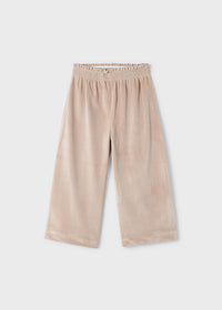 Pantalone Cropped Velluto Seppia