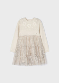 Vestito Tricot Tul Zenzero