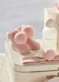 Set Calzini E Cerchietto Rosato