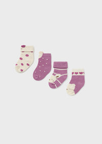 Set 4 Calze Melanzana