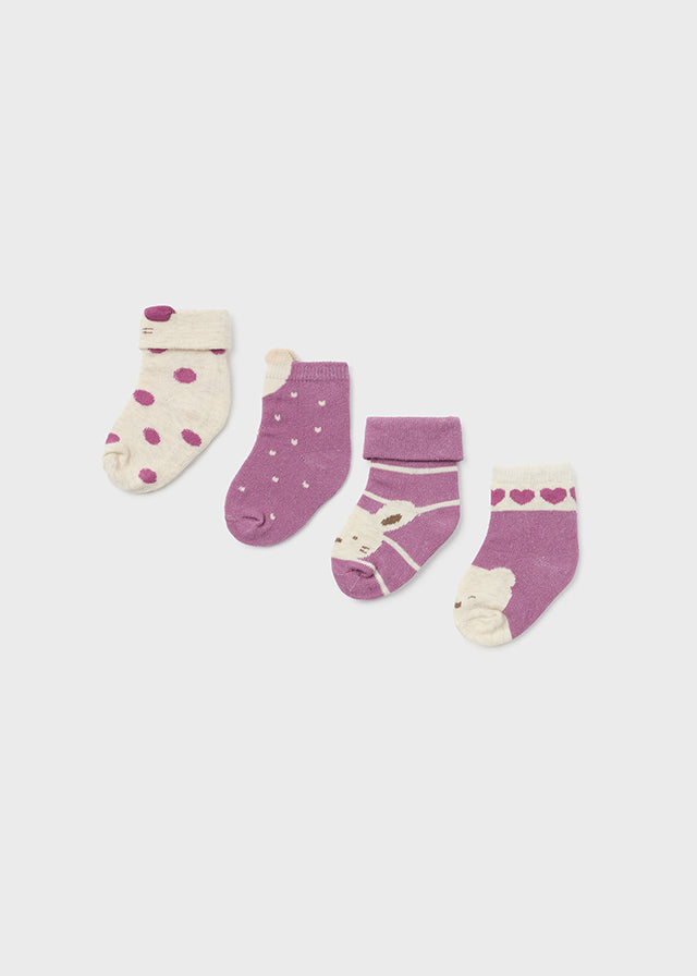Set 4 Calze Melanzana