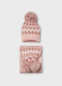 Comp.Cappello Sciarpa Jacquar Nudo