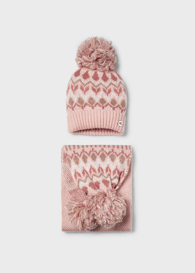 Comp.Cappello Sciarpa Jacquar Nudo