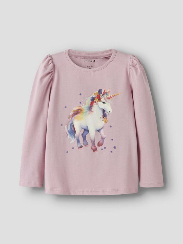 T-Shirt Manica Lunga Bambina Burnished Lilac