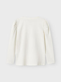 T-Shirt Manica Lunga Bambina Cloud Dancer