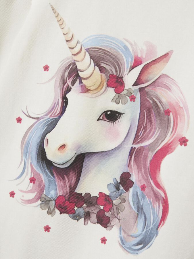 T-Shirt Manica Lunga Bambina Cloud Dancer