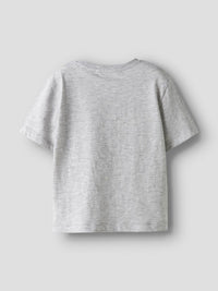 T-Shirt Bambina Grigia Glitter Arcobaleno