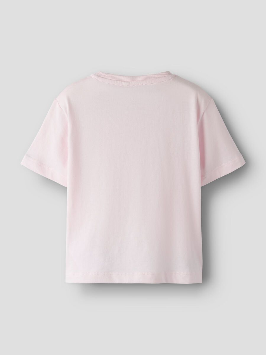 T-Shirt Bambina Rosa Smiling Lama