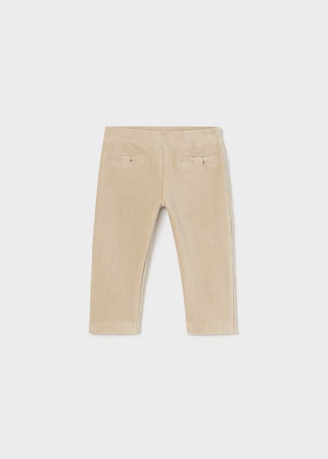 Pantalone Velluto Coste Beige