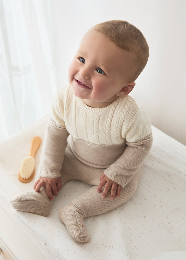 Completo Beige con Pantalone e Maglia