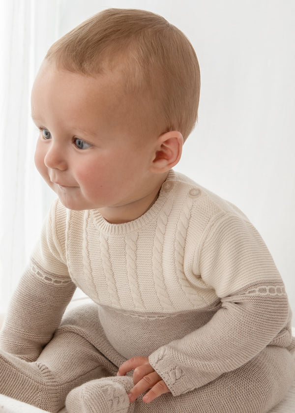 Completo Beige con Pantalone e Maglia