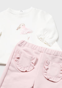 Tuta Rosa 3 Pezzi con Pant Rosa