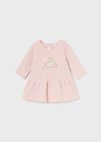 Vestito Rosa Neaonta con Gilet e Pinza