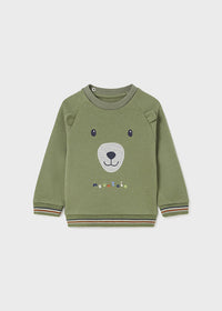 Tuta Bimbo con 2 Pantaloni e Felpa Girocollo Verde