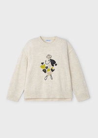 Maglione Princess Beige con Ricami