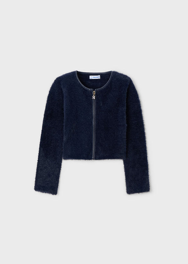 Cardigan Blu Fleece