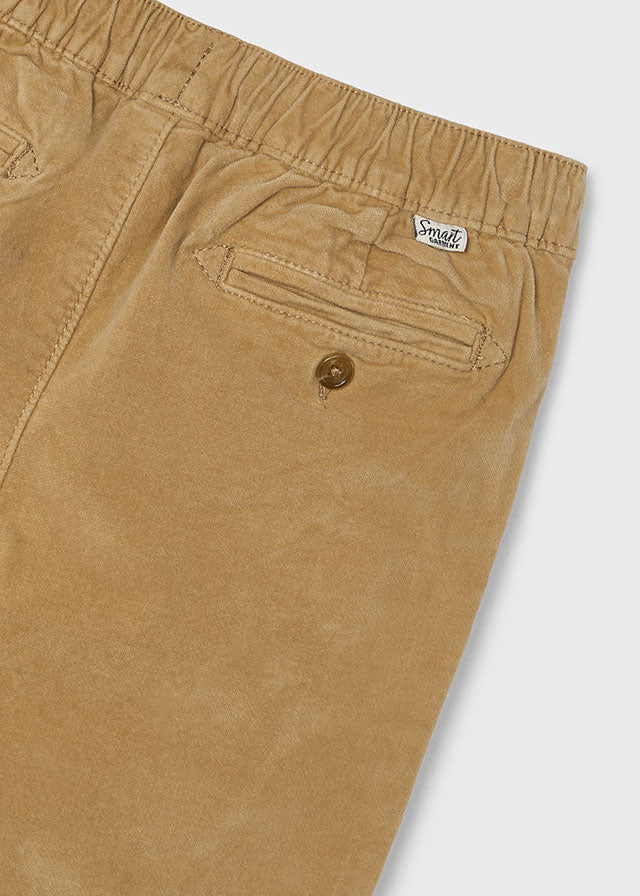 Pantalone Jogger Velveton Marrone