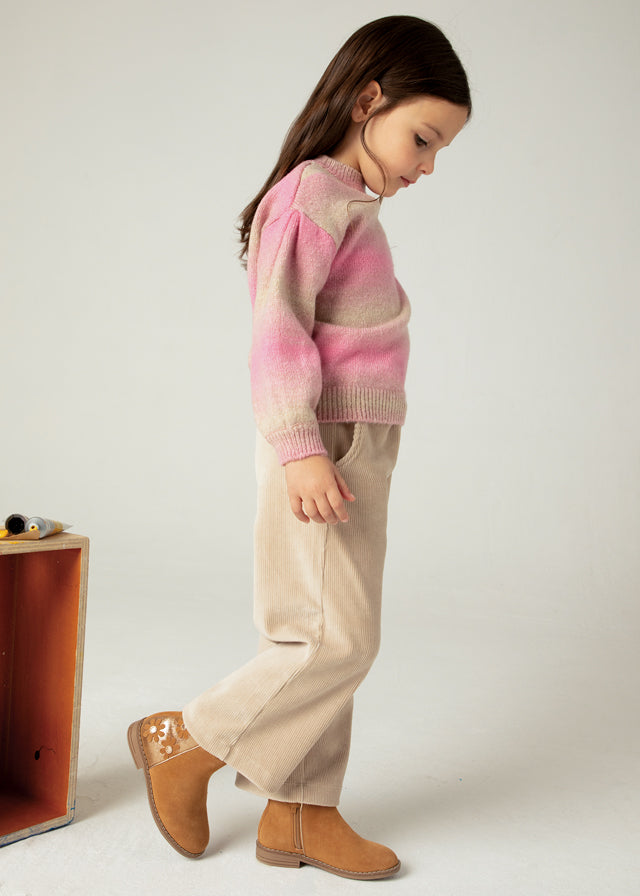 Pantalone Beige Punto Panno