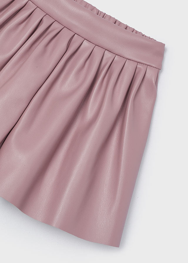 Gonna Pantalone Rosa Similpelle