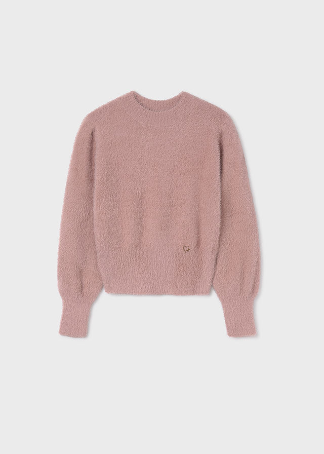 Maglione Rosa con Pelo