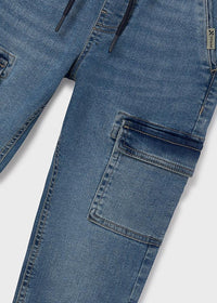 Pantalone Cargo Denim Jogger