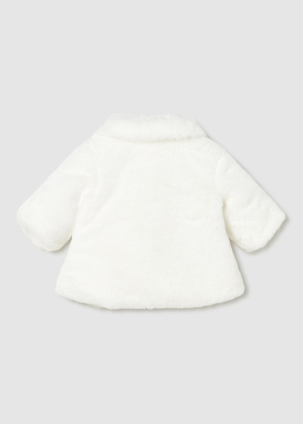 Cappotto Pelliccia Ecru