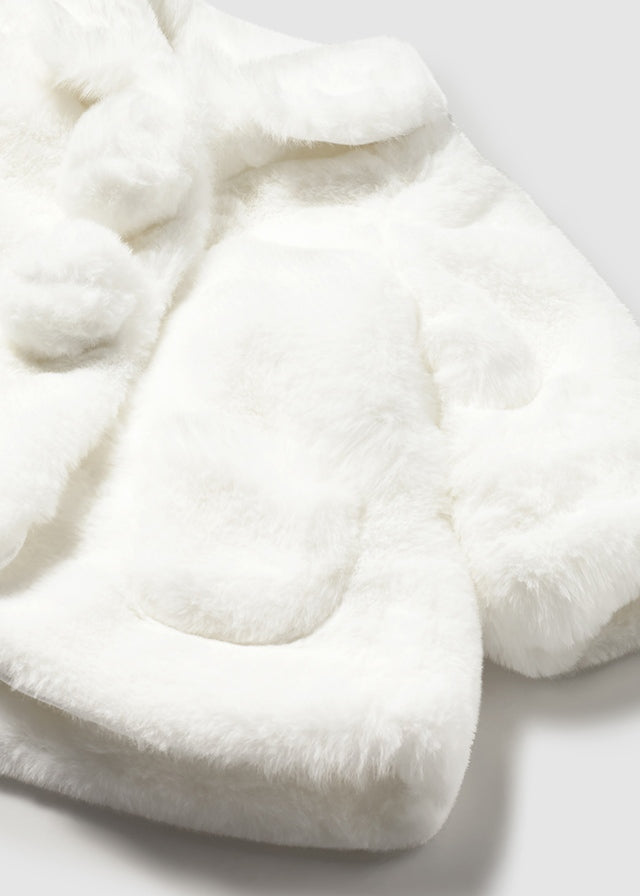 Cappotto Pelliccia Ecru