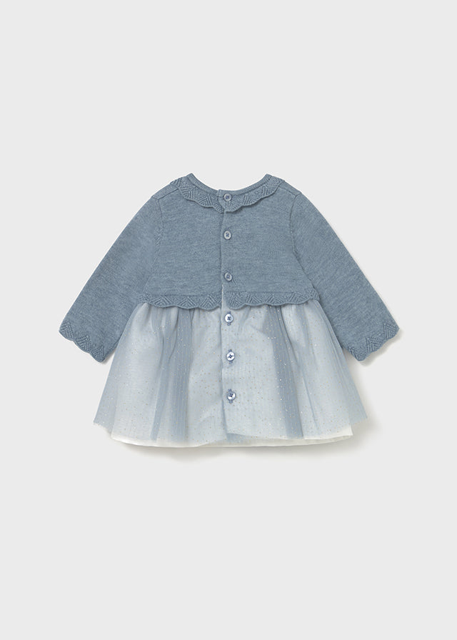 Vestito Tricot E Tulle Luna