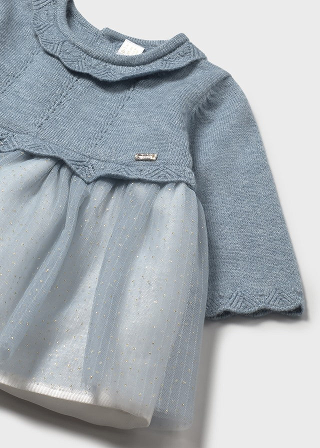 Vestito Tricot E Tulle Luna