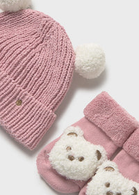 Set Cappello E Calzini Orchidea