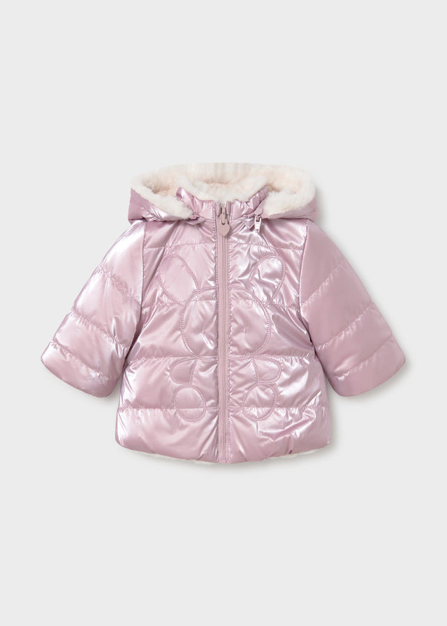 Giaccone Reversibile Orso Rosa