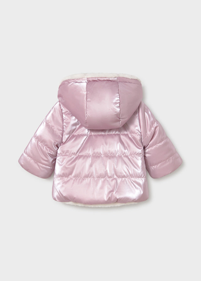 Giaccone Reversibile Orso Rosa