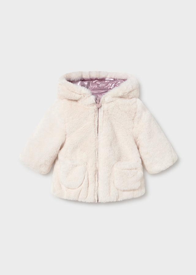 Giaccone Reversibile Orso Rosa