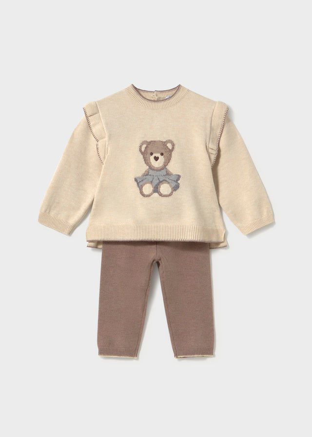 Completo Pantalone Maglia Sabbia