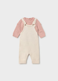 Completo Salopertte E Maglione Beige
