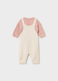 Completo Salopertte E Maglione Beige