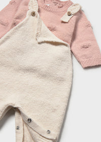 Completo Salopertte E Maglione Beige