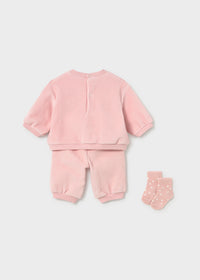 Tuta Con Calzini Rosa Baby
