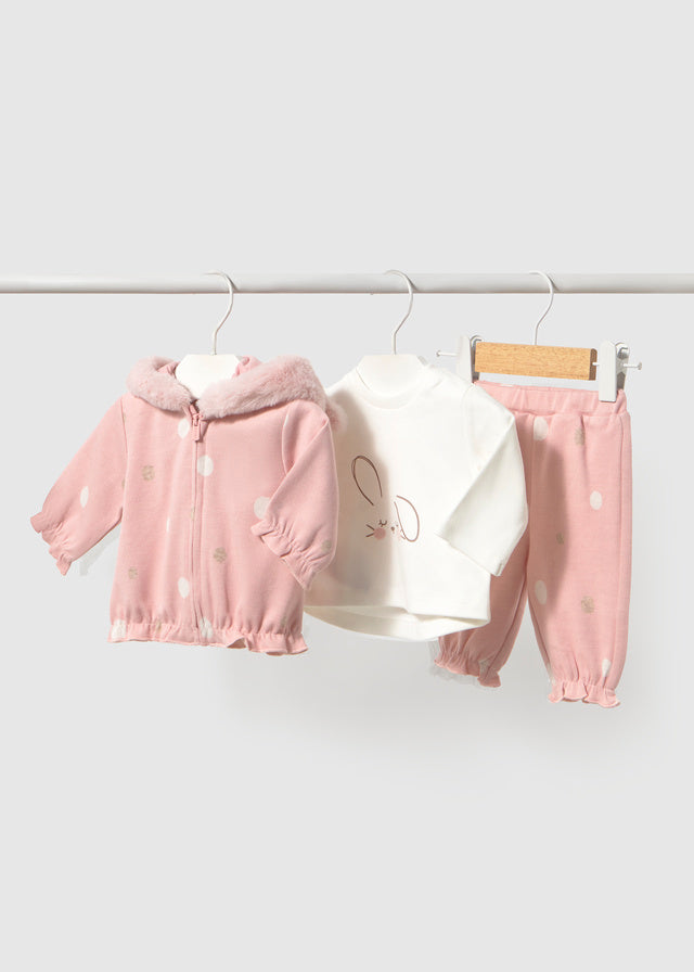 Tuta 3 Pezzi Rosa