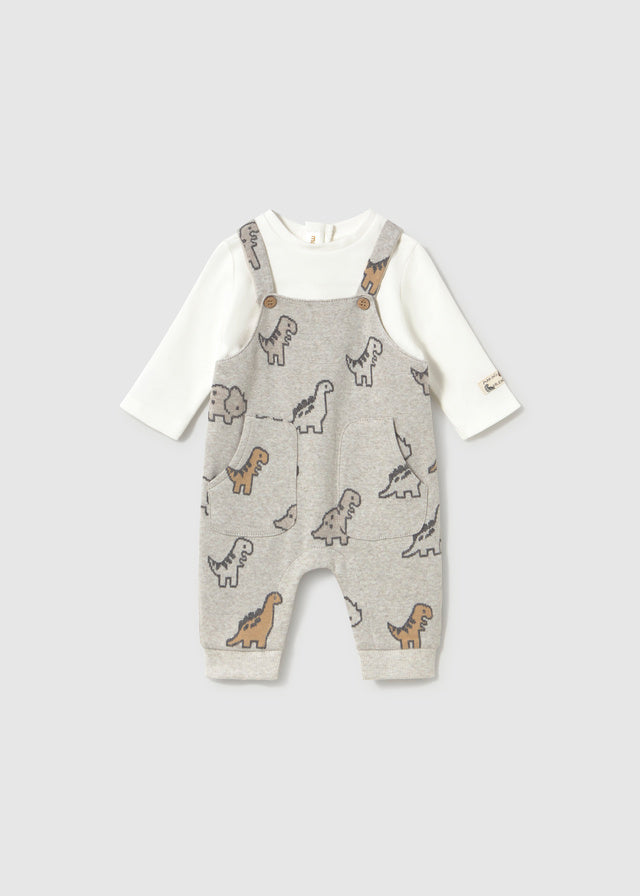 Tutina Salopette Jacquard Dinosauri