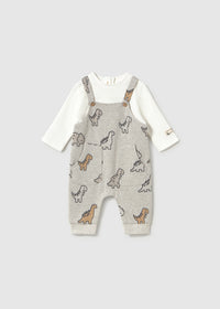 Tutina Salopette Jacquard Dinosauri