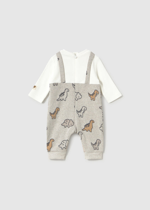 Tutina Salopette Jacquard Dinosauri