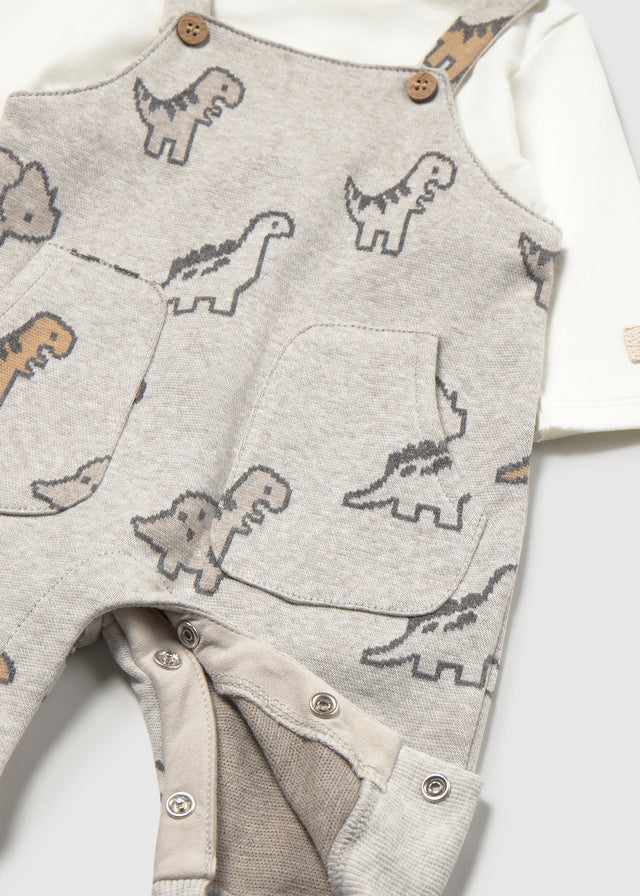 Tutina Salopette Jacquard Dinosauri