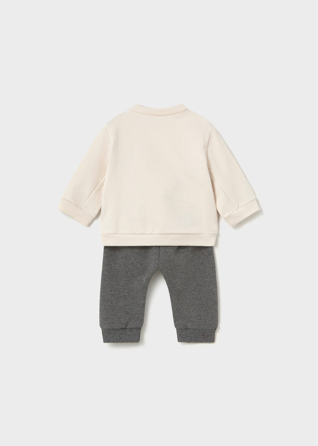 Tuta Con Pantalone Grigio E Dinosauri