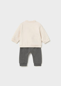 Tuta Con Pantalone Grigio E Dinosauri