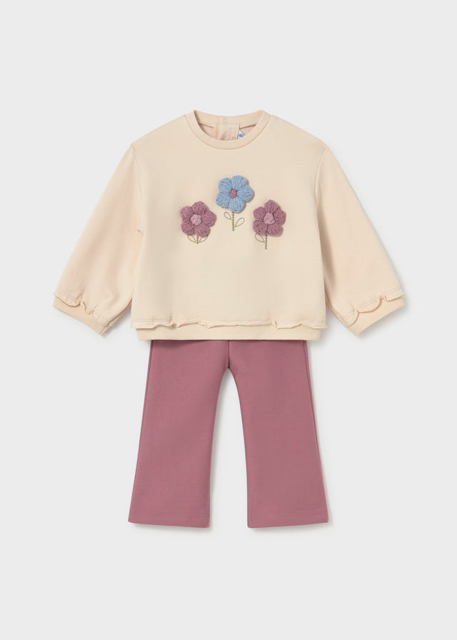 Completo Leggings Pullover Rosa